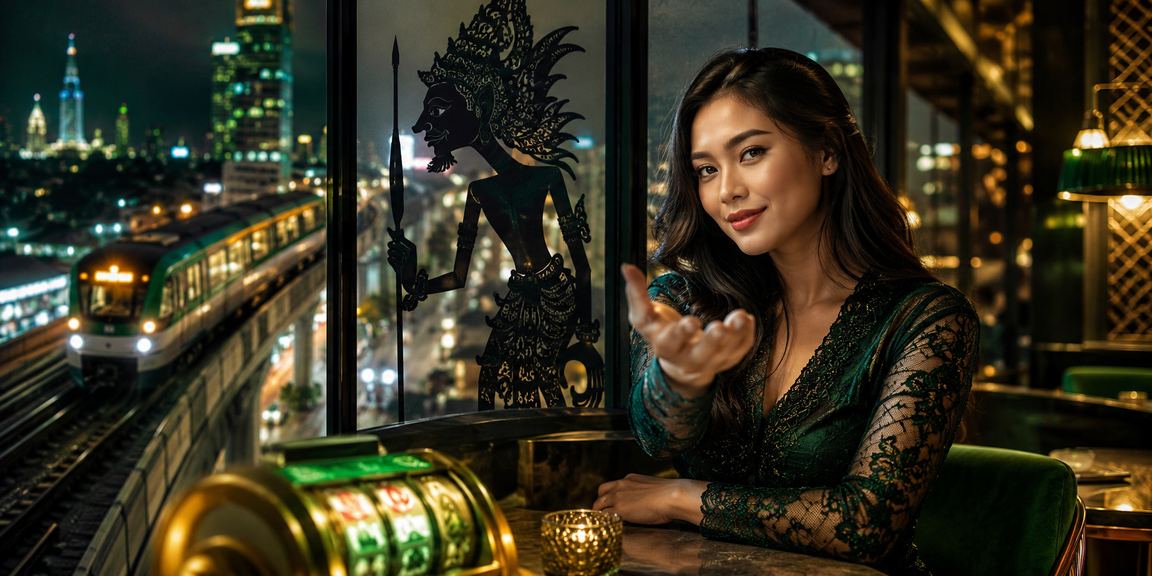 Seseorang menikmati slot game dari ponsel sambil minum kopi di kafe